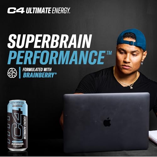 C4 Ultimate Sugar Free Energy Drink 16oz (Pack of 12) | Arctic Snow Cone | Pre Workout Cellucor buy supplements canada