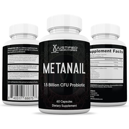Justified Laboratories (2 Pack) Metanail 1.5 Billion CFU Probiotic Nail Support 120 Capsules Justified Laboratories buy supplements canada