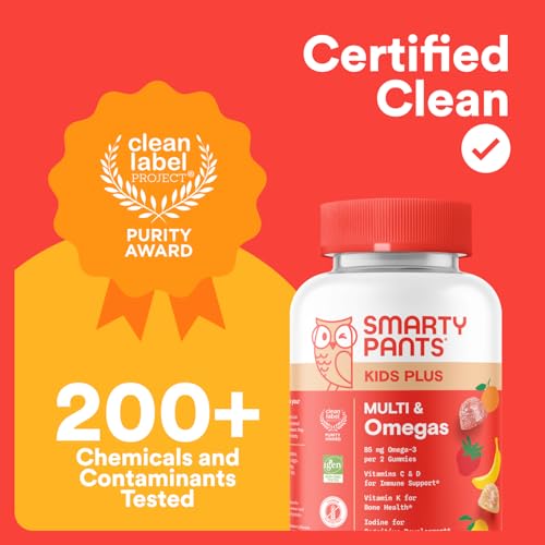 SmartyPants Kids Multivitamin Gummies - Improved Formula: Omega 3 (DHA/EPA), Vitamins D3, C, B12, B6, Vitamin A, K & Zinc SmartyPants buy supplements canada