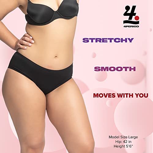 4period High Absorbency for Heavy Flow Period Panties; Leakproof, for Teens and Women (3 Black, X-Large) 4period buy supplements canada