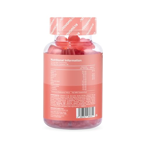 Vegan Collagen Gummies – Advanced Superfood Blend – Vegan Collagen Alternative for Women and Men – Infused with Vitamin C novomins buy supplements canada