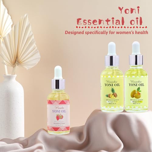 3 Packs Yoni Oil for Women, 100% Natural Feminine Oil Intimate Deodorant for Women, Eliminates Odor Wovarkie buy supplements canada