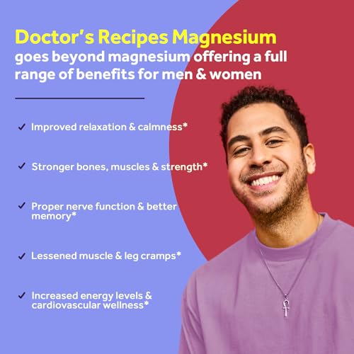 Doctor's Recipes Magnesium Glycinate for Men & Women, 100mg Elemental Mag, 90 Caps Doctor's Recipes buy supplements canada