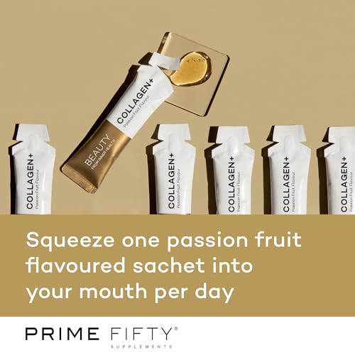 Prime Fifty Liquid Collagen 5,000mg, 14 x 15ml Sachets – Passion Fruit Flavour FutureYou Cambridge buy supplements canada