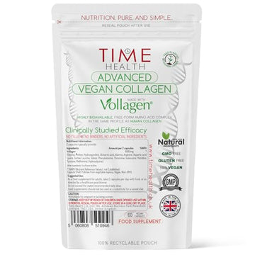 Vollagen® Advanced Vegan Collagen - 18 Amino Acid Complex in Ratio of Collagen Time Health buy supplements canada