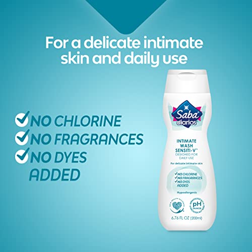 Saba Sensiti-V Intimate Wash, Feminine Hygiene Wash, 6.76 fl oz (Pack of 6) Saba buy supplements canada