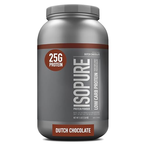 Isopure Dutch Chocolate Whey Isolate Protein Powder with Vitamin C & Zinc for Immune Isopure buy supplements canada