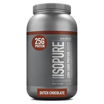 Isopure Dutch Chocolate Whey Isolate Protein Powder with Vitamin C & Zinc for Immune Isopure buy supplements canada
