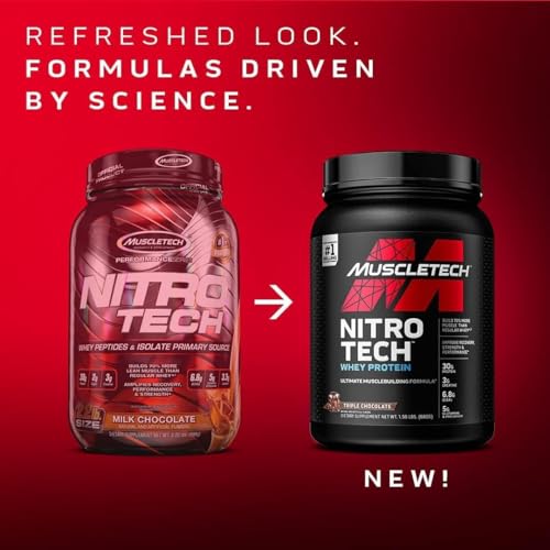Whey Protein Powder, MuscleTech Nitro-Tech Whey Protein Isolate & Peptides, Protein MuscleTech buy supplements canada