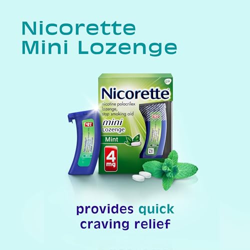 Nicorette 4 mg Mini Nicotine Lozenges to Quit Smoking - Mint Flavored Stop Nicorette buy supplements canada
