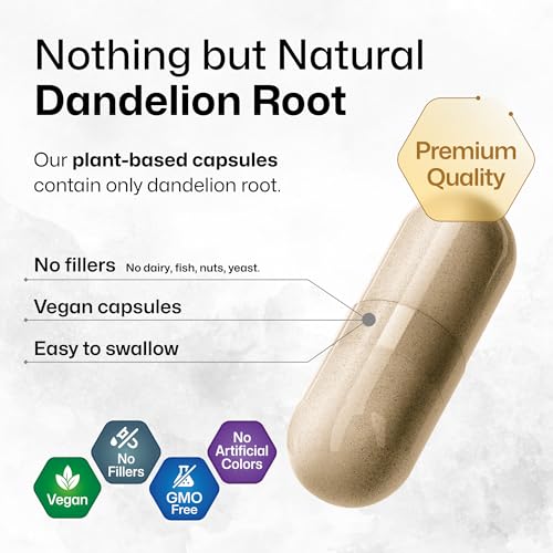 BIO KRAUTER Dandelion Root Capsules - Organic Dandelion Root Supplement - Vegan BIO KRAUTER buy supplements canada