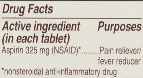 Genuine Bayer Aspirin 325mg Tablets, 50-Count (Pack of 2) Bayer buy supplements canada