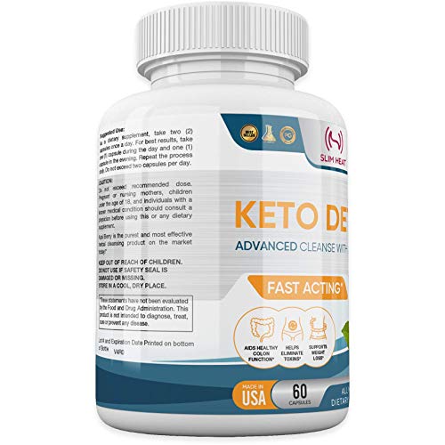 Advanced Keto Colon Cleanser & Detox for Weight Loss - Aids Healthy Colon Function Slim Heat buy supplements canada