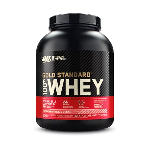 Optimum Nutrition Gold Standard 100% Whey Protein Powder, Strawberries & Cream Optimum Nutrition buy supplements canada
