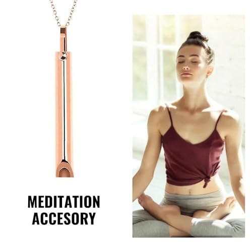 Mariscal Anxiety Breathing Necklace - Rose Gold Anti Anxiety Necklace Breathing for Women and Men Mariscal Store buy supplements canada