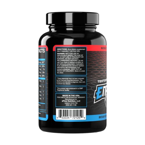 eFlow Nutrition Enflux Natural T Support with KSM-66 Ashwagandha - Supplement eFlow Nutrition buy supplements canada