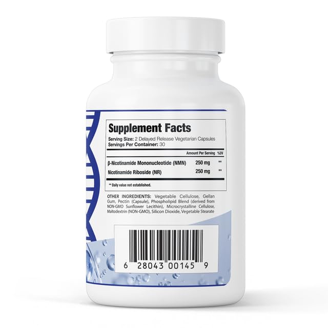 GenuinePurity - Liposomal NMN + NR Supplement - 60 Vegan Capsules to Support Cellular Health, Energy & NAD+ Levels - USA Made, Non-GMO, Gluten Free GenuinePurity buy supplements canada