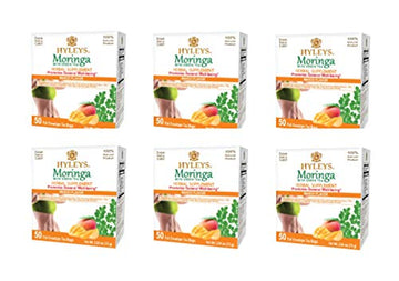 Hyleys Tea Moringa Oleifera with Mango Flavor - 50 Tea Bags (6 Pack - 300 Tea Bags total) (Miracle Tree Tea) HYLEYS buy supplements canada