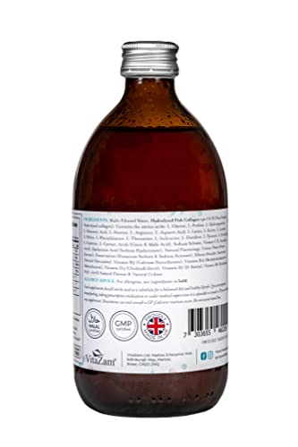 VitaZam Marine Collagen Liquid 10000mg with Hyaluronic Acid, Hydrolysed Peptide, Biotin for Hair, Skin, Nails, Joint, and Muscles, 500 ml VitaZam buy supplements canada