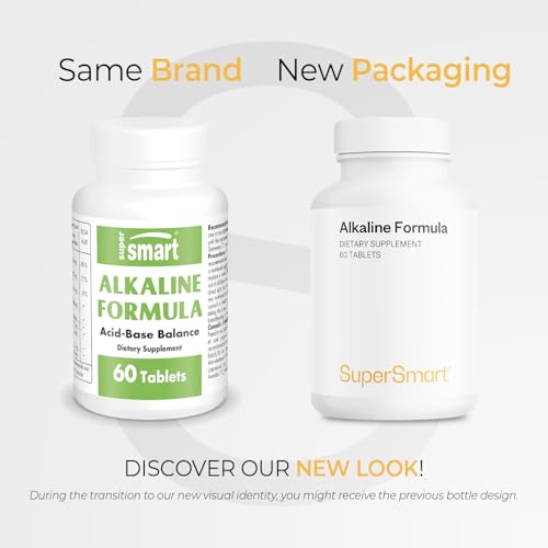 Supersmart - Alkaline Formula Supplement (Advanced Formula) - with Potassium Phosphate, Calcium & Magnesium Citrate - pH Balance | Non-GMO & Gluten Free - 60 Tablets Supersmart buy supplements canada