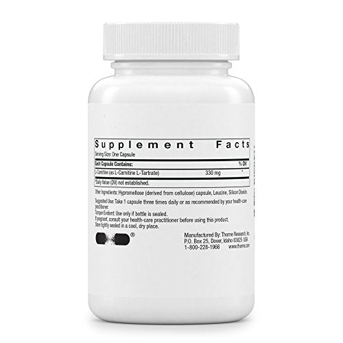 Thorne L-Carnitine - Amino Acid Supplement to Support Energy Production - 60 Capsules Thorne buy supplements canada