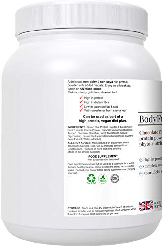 Complementary Supplements | BodyFuel Brown Rice Protein Powder Plus Chicory, Green Tea Complementary Supplements buy supplements canada