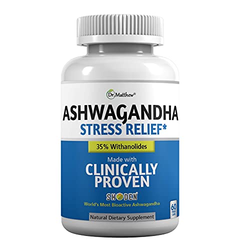 Aswagandha Vitamin Stress Relief Supplement. Cortisol Blocker Ashwagandha Capsules Dr. Matthew buy supplements canada