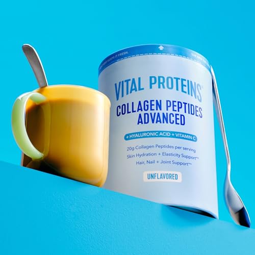 Vital Proteins Collagen Peptides Powder Advanced with Hyaluronic Acid & Vitamin C, Collagen Supplements, Unflavored, 12 Servings Vital Proteins buy supplements canada