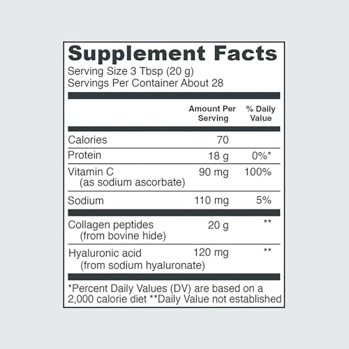 Vital Proteins Collagen Peptides Powder with Hyaluronic Acid and Vitamin C, Unflavored Vital Proteins buy supplements canada