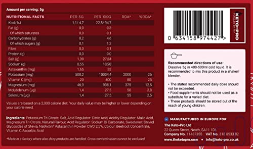 Keto-Pro Keto Electrolytes 80g | Electrolyte Powder Sachets for Extra Convenience Keto-Pro Fuelled by FAT buy supplements canada