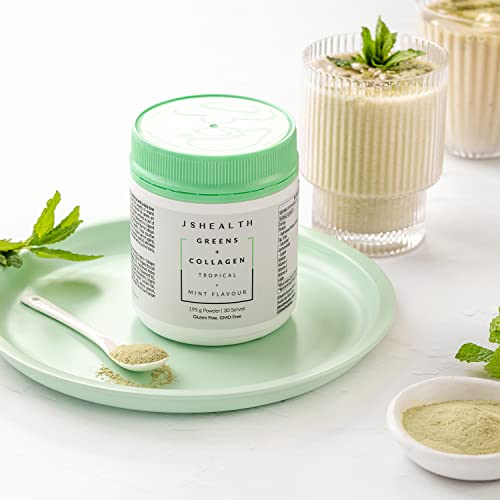 JSHealth Super Greens Powder - Greens & Collagen Powder - Superfood Powder with Marine Collagen Peptides JSHealth buy supplements canada