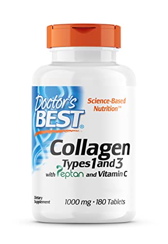 Doctor's Best, Collagen Types 1 and 3, Peptane & Vitamin C, 1,000mg, 180 Tablets Doctor's BEST buy supplements canada