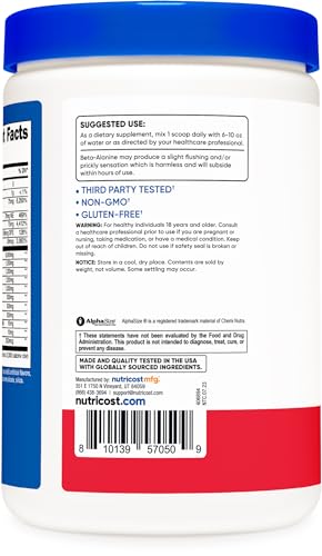 Nutricost Stim-Free Pre-Workout Powder Fruit Punch 30 Servings - Gluten Free, Non-GMO Nutricost buy supplements canada