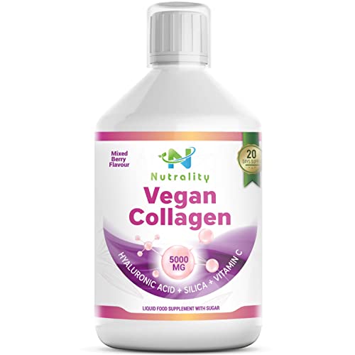Nutrality Vegan Liquid Collagen | Premium-Grade 5000mg Hydrolyzed Collagen Peptides with Silica, Biotin Nutrality buy supplements canada