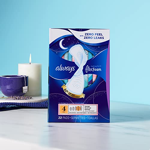 Always Infinity Feminine Pads For Women, Size 4 Overnight Absorbency, Multipack, With Flexfoam Always buy supplements canada