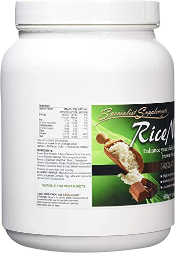 Specialist Supplements RiceNourish Chocolate Flavour Protein Powder 500g Specialist Supplements buy supplements canada