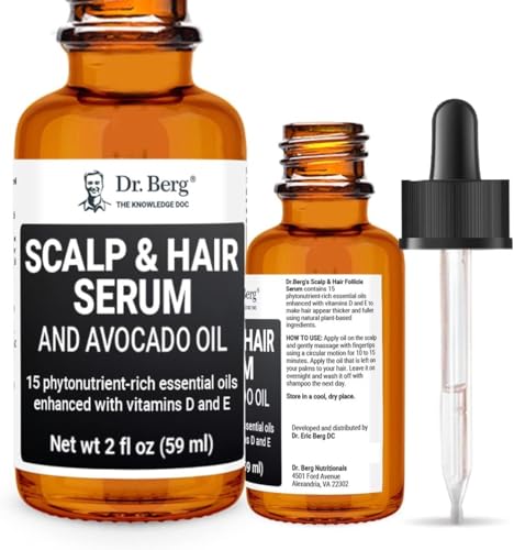 Dr Berg's (All In One) Hair Growth Serum w/Jojoba Oil & Castor Oil For Fuller Thicker Hair Dr. Berg Nutritionals buy supplements canada