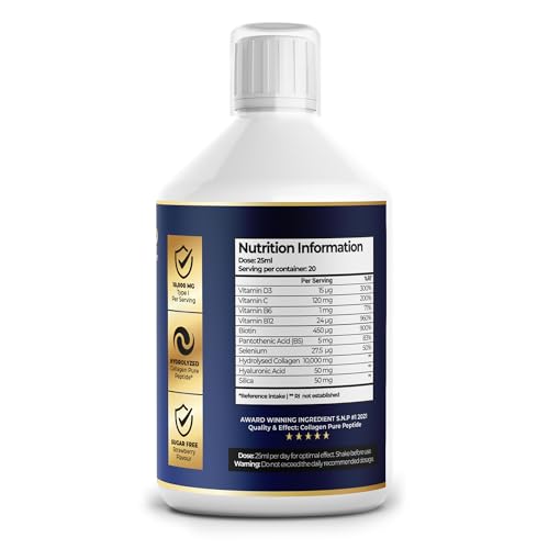 Nutrality Marine Collagen Sugar Free Liquid | Peptides, Hyaluronic Acid, Silica, Biotin, 10000mg Type 1 Nutrality buy supplements canada
