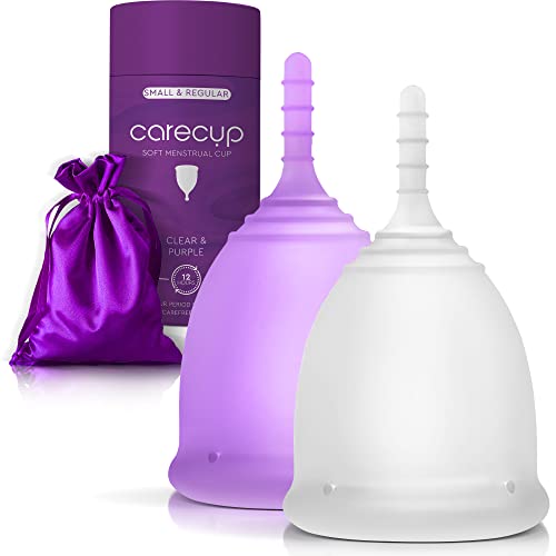 CareCup Menstrual Cups - Set of 2 Reusable Period Cups - Premium Design with Soft Carecup buy supplements canada
