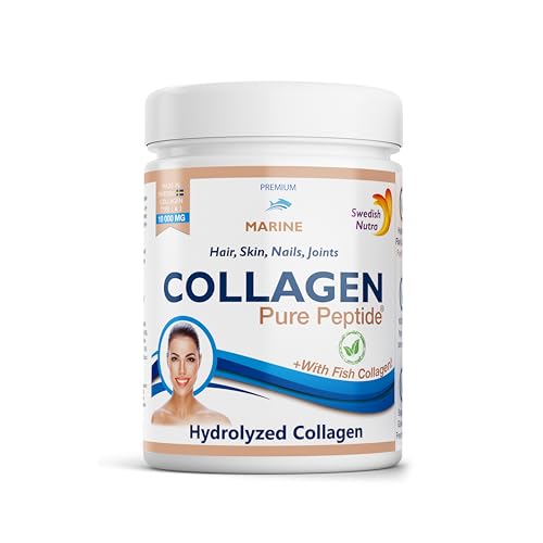 Swedish Nutra Powder Marine Collagen - Pack of 300g, 30 Day Supply | Minimize Fine Lines, Wrinkles & Improve Skin Elasticity | High Absorption Rate Swedish Nutra buy supplements canada