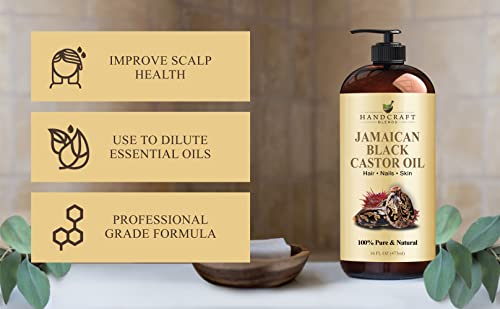 Handcraft Blends Jamaican Black Castor Oil for Hair Growth, Eyelashes and Eyebrows Handcraft Blends buy supplements canada