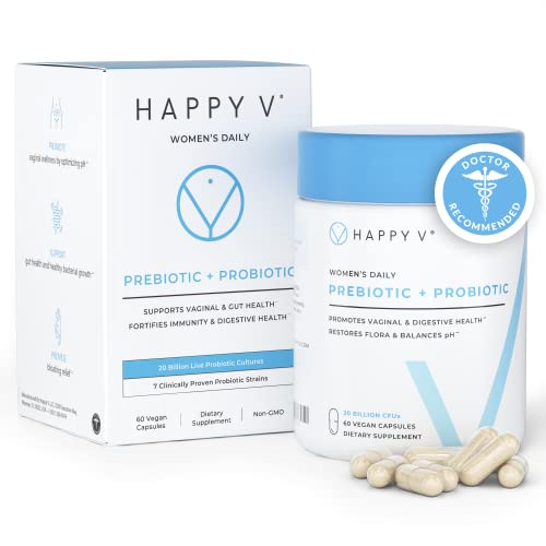 Happy v Dr. Formulated Vaginal Probiotics for Women, Clinically Proven Womens Probiotic Happy v buy supplements canada