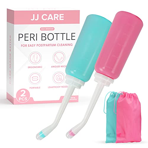 JJ CARE Peri Bottles - Pack of 2 Peri Bottles for Postpartum Care Kit, 500 ml Peri Bottles JJ CARE buy supplements canada