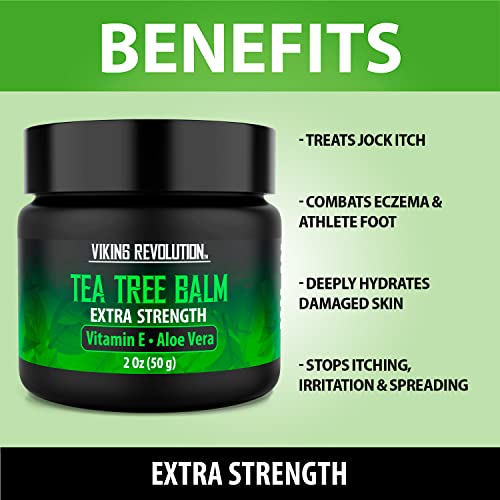Viking Revolution Tea Tree Oil Cream - Super Balm Athletes Foot Cream - for Eczema Viking Revolution buy supplements canada