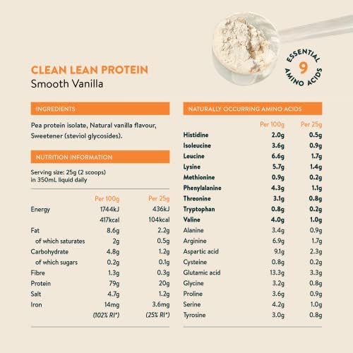 Vegan Protein Powders by Nuzest - Clean Lean Protein - Smooth Vanilla - Plant Based Pea Protein Shake Nuzest buy supplements canada
