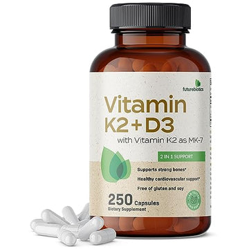 Futurebiotics Vitamin K2 (MK7) with D3 Supplement - Non-GMO Formula - 5000 IU Vitamin Futurebiotics buy supplements canada