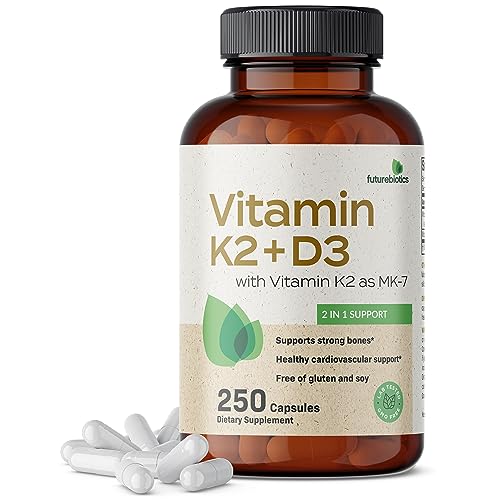 Futurebiotics Vitamin K2 (MK7) with D3 Supplement - Non-GMO Formula - 5000 IU Vitamin Futurebiotics buy supplements canada