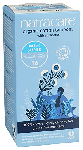 Natracare Organic Cotton Super Tampons with Cardboard Applicator, Plastic Free, Chlorine Free NATRACARE buy supplements canada