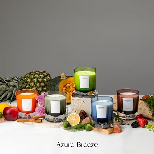 Pumpkin Scented Candles for Home - 12 oz, 70 Hours Burning - Natural Essential Oils & Soy Wax Azure Breeze buy supplements canada