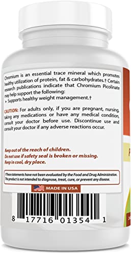 Best Naturals Chromium Picolinate Tablet, 200 mcg, 240 Count Best Naturals buy supplements canada